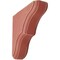 Ekena Millwork 1 3/4"W x 5 1/2"D x 5 1/2"H Stratford Wood Vintage Decor Bracket, Salvage Red BKTWD02X06X06STRD - alternate 1